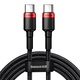 Baseus Cafule PD2.0 100W bljeskalica za punjenje USB za Type-C kabel (20V 5A) 2m crvena+crna