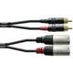 Cordial CFU 6 MC audio adapterski kabel [2x muški konektor XLR - 2x muški cinch konektor] 6.00 m crna