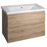 AQUALINE ALTAIR Zidna Kupaonska Ormarić 86,5x60x45cm, MDF Dub Emporio