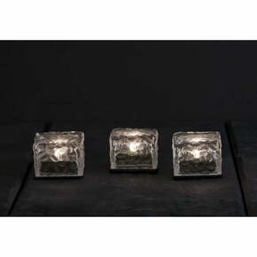 Set od 3 vanjske solarne svijeće Star Trading Candle Icecube