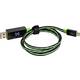RealPower USB kabel USB 2.0 USB-A utikač, USB-Micro-B utikač 75.00 cm zelena s led