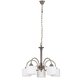 RABALUX 7276 | EdithR Rabalux luster svjetiljka 5x E27 antik brončano, bijelo