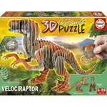 Puzzle Educa Velociraptor 3D 58 Dijelovi