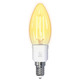 DELTACO SMART HOME LED Filament žarulja,E14,WiFI 2.4GHz, 4.5W, 400lm,dimmable, 1800K-6500K, 220-240V