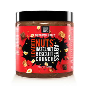 Kikiriki Maslac Loaded Nuts - The Protein Works 500 g slani karamel keks