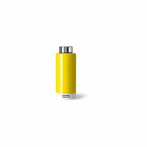 Žuta putna boca od nehrđajućeg čelika 630 ml - Pantone