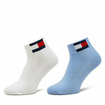 Set od 2 para unisex visokih čarapa Tommy Jeans 701228223 Moderate Blue