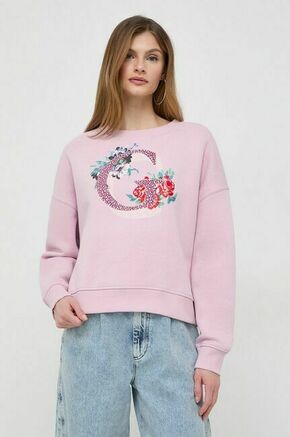 GUESS Sweater majica petrol / lila / roza / crvena / bijela