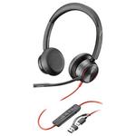 HP Poly Blackwire 8225 slušalice, USB, crne, 118dB/mW/84dB/mW, mikrofon