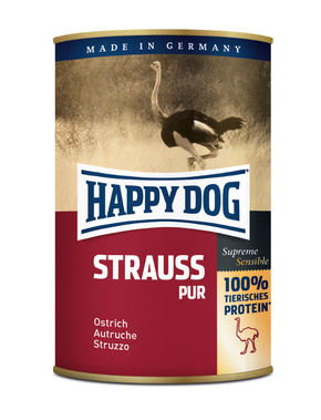 Happy Dog Strauss Pur - Nojetina u konzervi 6 x 400 g