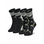 Set od 2 para unisex visokih čarapa adidas Camo Crew HC9533 Black