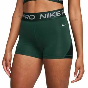 Ženske kratke hlače Nike Pro Mid-Rise 3" Shorts - deep jungle/metallic silver