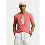 Polo Ralph Lauren Majica svijetloplava / sepija / ružičasta / bijela
