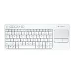 Logitech K400 Plus bežični tipkovnica, USB, bijela/crna