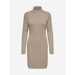Beige women's sweater dress JDY Novalee - Women smeđa