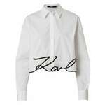 Karl Lagerfeld Bluza crna / bijela