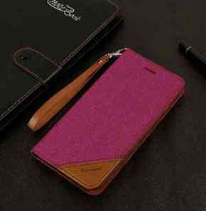 iPhone 8 plus jeans roza preklopna torbica