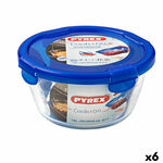 Hermetička Kutija za Ručak Pyrex Cook&amp;go 20 x 20 x 10,3 cm Plava 1,6 L Staklo (6 kom.) , 5160 g