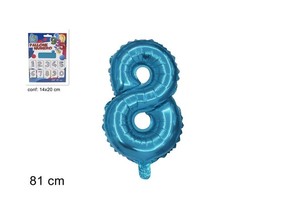 Balon folijski broj 8 plavi