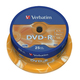 Verbatim DVD-R, 4.7GB, 16x, 25