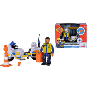 Vatrogasac Sam: Malcolm policajac na motoru set igračaka - Simba Toys