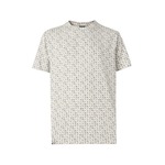 ARMANI EXCHANGE Majica boja pijeska / ecru/prljavo bijela / siva 30377861