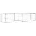 vidaXL Vanjski kavez za pse od pocinčanog čelika 16,94 m²