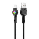 USB na Micro USB kabel Vipfan Colorful X08, 3A, 1.2m (crni)