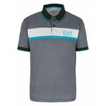 Muški teniski polo EA7 Man Jersey Polo Shirt - black