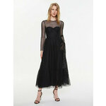 Red Valentino Koktel haljina 2R3VA23A6S5 Crna Regular Fit