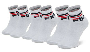 Čarape za tenis Fila Junior Quarter Plain Tennis Socks 3P - white