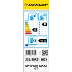 Dunlop ljetna guma SP SportMaxx GT, XL 255/40R21 102Y