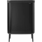 Mat crna metalna košara za rublje 90 l Bo Hi – Brabantia