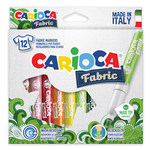 Flomasteri za tekstil u setu 12 kom - Carioca