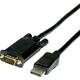 Roline DisplayPort / VGA adapterski kabel DisplayPort utikač, VGA 15-polni utikač 5.00 m crna 11.04.5974 DisplayPort kabel