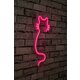 Ukrasna plastična LED rasvjeta, Cat - Pink