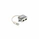 21.99.3050 - Roline VALUE Y adapter, 1xRJ45M na 2xRJ45Ž, STP - 21.99.3050 - - For the use with two 10/100 LAN connections over one full wired 8-wire cable - Connection cable 17 cm with RJ-45 plug adapter with two RJ-45 jacks - Pin assignment of...