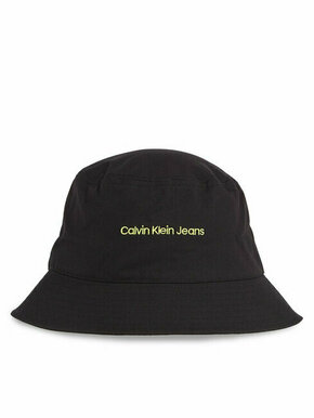Šešir Calvin Klein Jeans Institutional Bucket Hat K50K511795 Black/Sharp Green 0GX