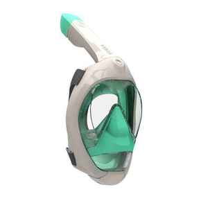 Maska za površinsko ronjenje Easybreath 900 za odrasle bež-zelena
