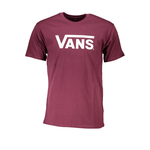 Vans ljubičasta majica kratkih rukava bijela, tamnocrvena VN0A7Y46_VIKG2