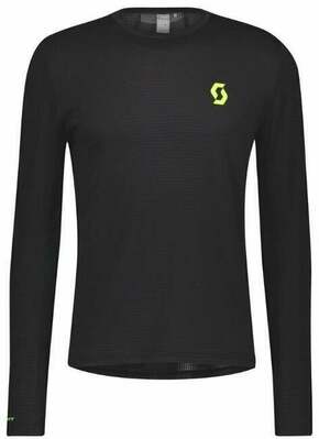 Scott RC Run LS Mens Shirt Black/Yellow XL Majica za trčanje s dugim rukavom