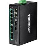 TRENDnet TI-PG102 10Port DIN-Rail prekidač industrijski gigabitni PoE + TrendNet TI-PG102 industrijski Ethernet preklopnik