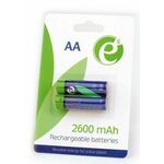 Gembird Ni-MH rechargeable AA batteries, 2600mAh, 2pcs blister pack GEM-EG-BA-AA26-01 GEM-EG-BA-AA26-01