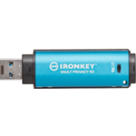 Kingston Ironkey USB ključ, 16 GB, USB 3.2 Gen 1, metalni, hardverska zaštita, plava (IKVP50/16GB)
