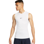 Muška kompresijska odjeća Nike Pro Dri-Fit Tight Sleeveless Fitness Top - white/black
