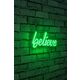 Ukrasna plastična LED rasvjeta, Believe - Green