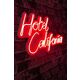 Ukrasna plastična LED rasvjeta, Hotel California - Red
