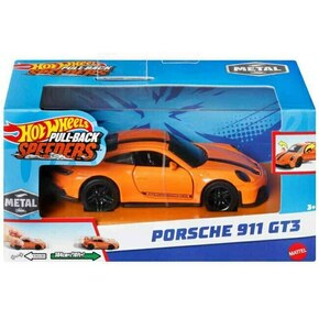 Hot Wheels: Pull-Back Speeders Porsche 911 GT3 model automobila od metala koji se može povući unatrag 1/43 - Mattel