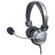 Slušalice MANHATTAN Stereo Headset, mikrofon, crno/srebrne