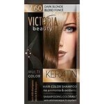 Victoria Beauty Keratin Therapy Color Shampoo dark blonde, 6 kom 40 ml